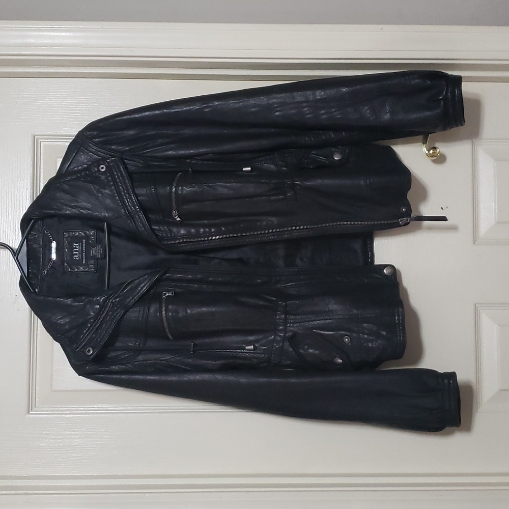 Black lambskin jacket